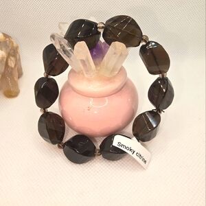 Bracelet Smokey Quartz Natural Stone